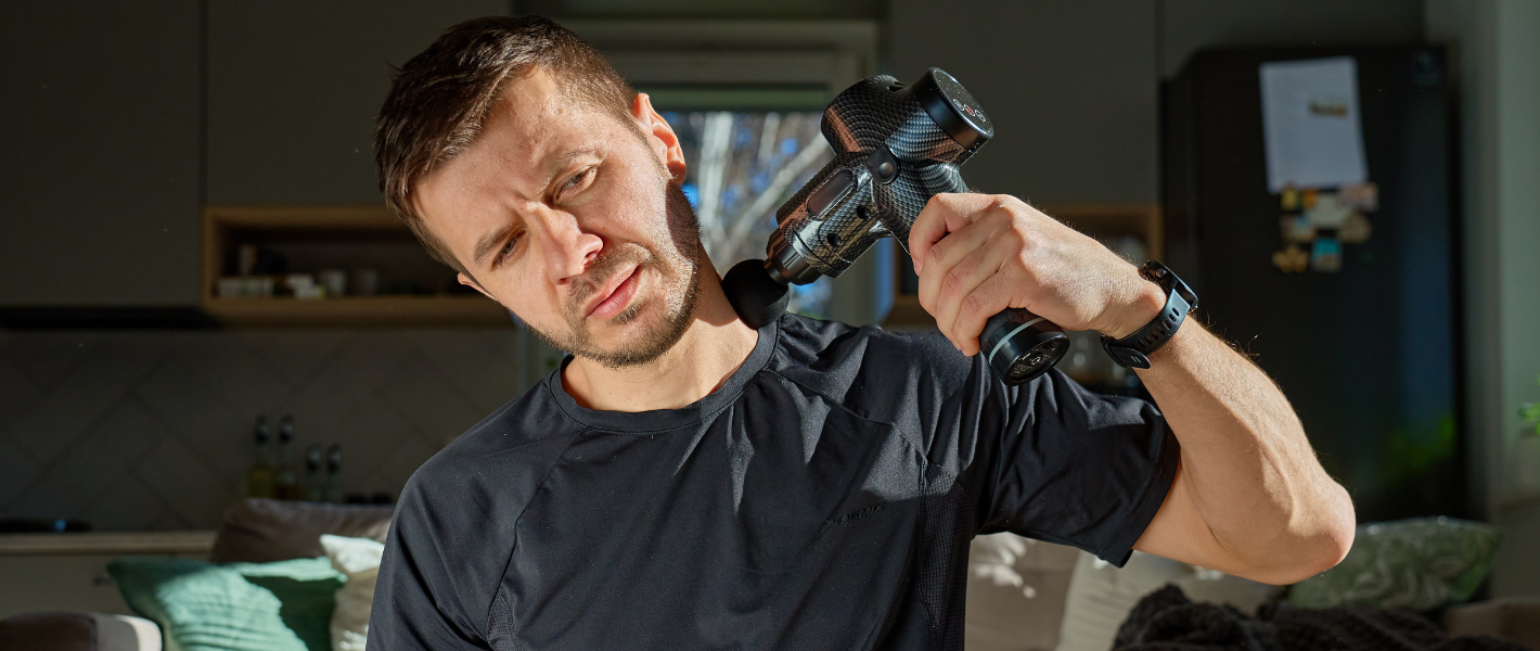 Pro Heated Massage Gun XG05 – Πιστόλι Μασάζ με Θερμότητα & 13 Κεφαλές για Βαθύ Μασάζ | Ledholics