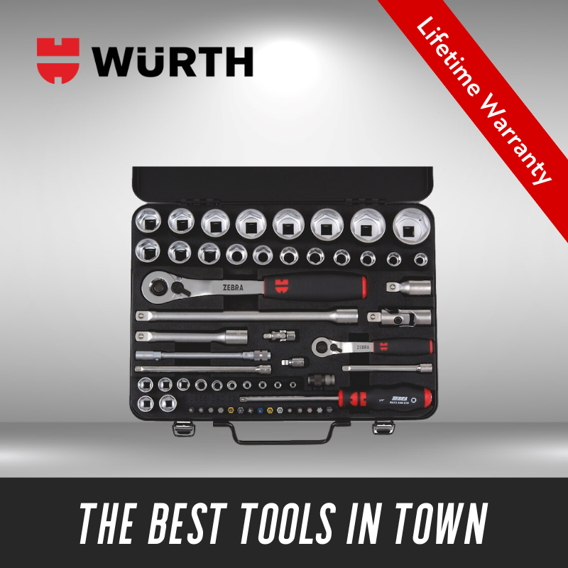 Καστάνιες βαριάς χρήσης, συλλογή από καστάνια με καρυδία, Wurth εργαλεία