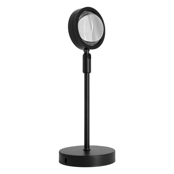 Lampa de masă minimă modernă LED LED LED 12W DC 5V cu efecte speciale proiectoare de proiectare și cap de rotație 180 ° Soare