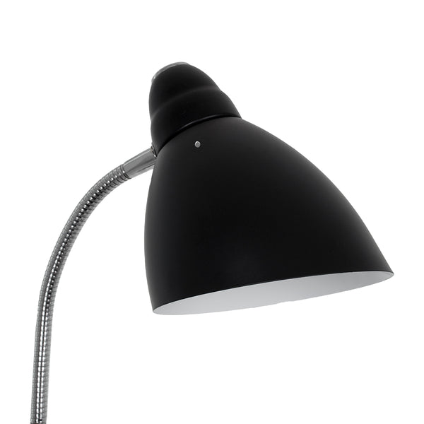 VERSA 00830 Moderne Stehlampe, einflammig, metallisches Schwarz mit schwarzem Marmorsockel, Φ14,5 x H155 cm