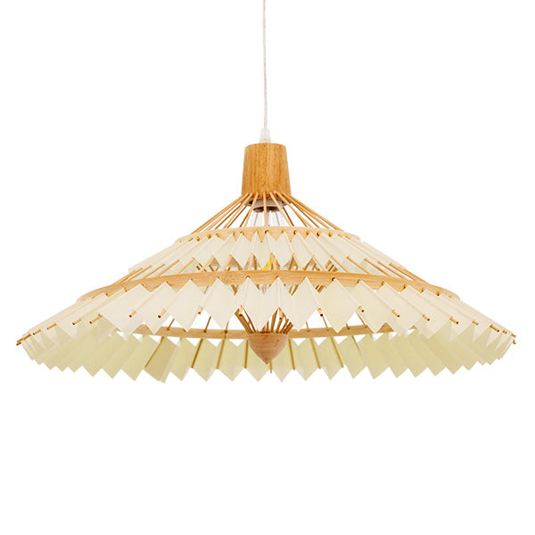 GLOBOSTAR® VENTALIA 00896 Boho Κρεμαστό Φωτιστικό Οροφής με Ντουί 1 x E27 AC 220-240V IP20 - Μπεζ - Μ60 x Π60 x Υ30cm