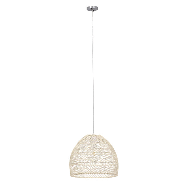 MALIBU 00968 Suspension de plafond bohème avec douille 1 x E27 AC 220-240V IP20 - Beige - L40 x l40 x H35cm