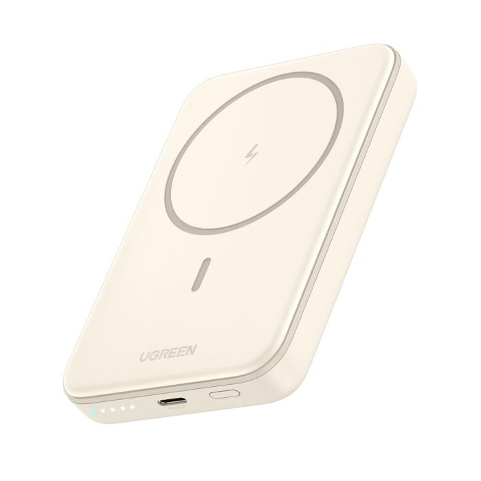 Power Bank 10000mAh PD 20W UGREEN PB561 25208 mit kabellosem Magnetladen, 1 Port, Beige