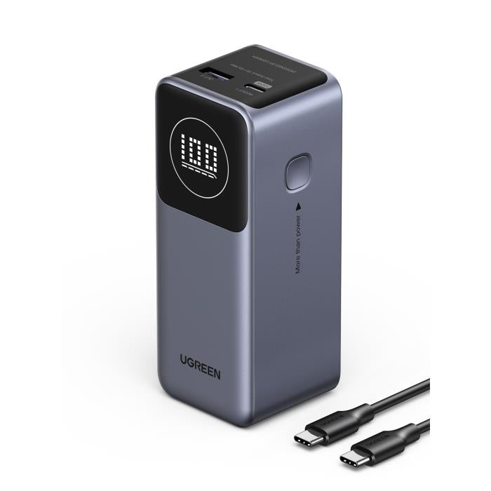 Power Bank 12000mAh PD 100W UGREEN PB724 35526B 3 Anschlüsse, mit 240W USB-C Kabel