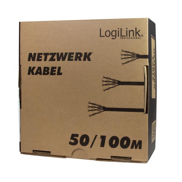 Câble Réseau F/UTP CAT5 LogiLink CPV0029 50m Gris