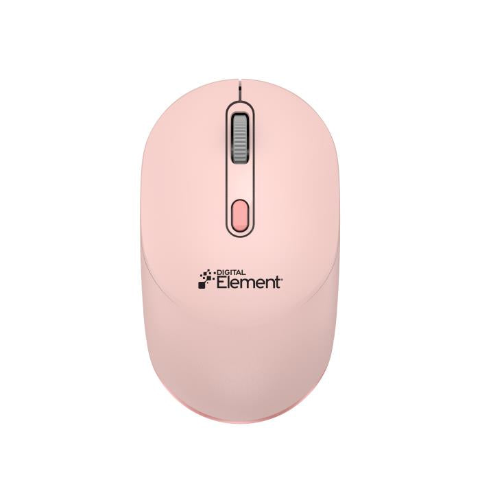 Ασύρματο Ποντίκι 2.4 GHz/BT Element MS-195P Ροζ