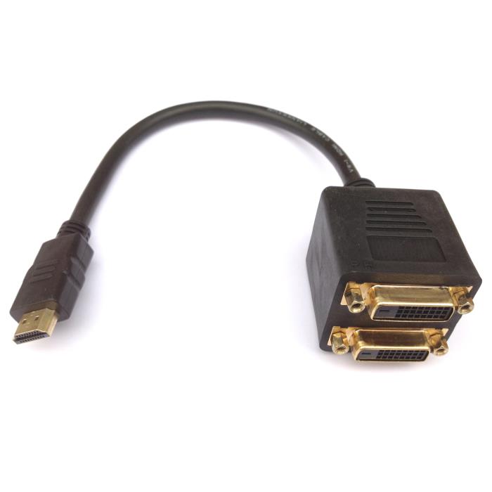 Répartiteur HDMI vers 2xDVI Aculine AD-042