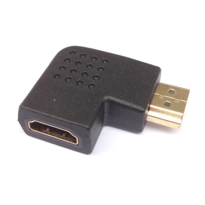 Adaptateur HDMI M/F 90 degrés Aculine AD-030