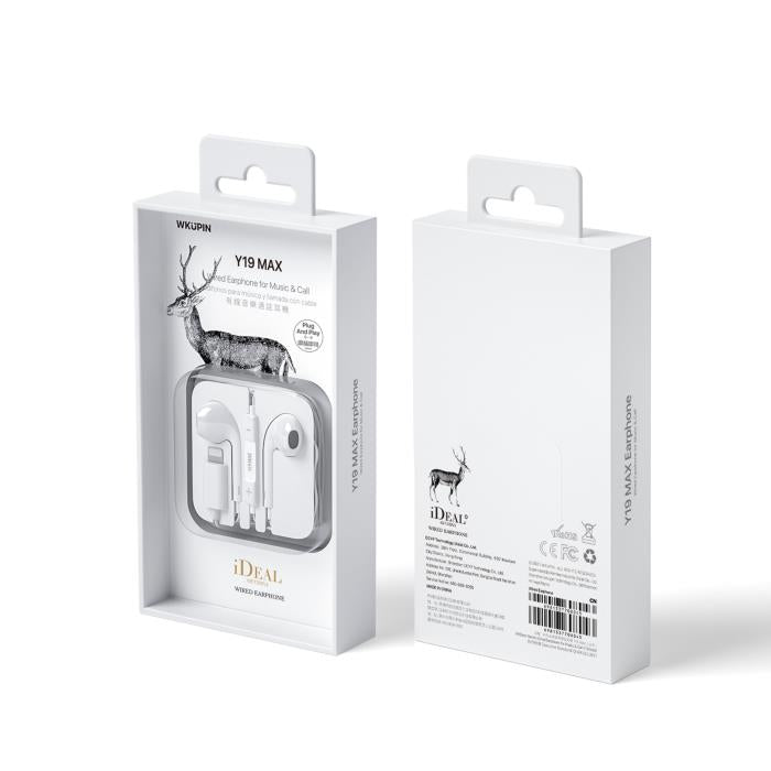 Lightning WK Y19 Max Plug & Play Kopfhörer Weiß