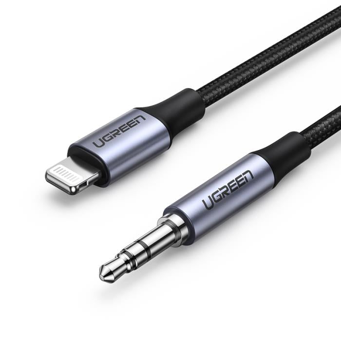 Αντάπτορας Lightning σε 3.5mm M/M UGREEN US315 70509 Μαύρο 1m