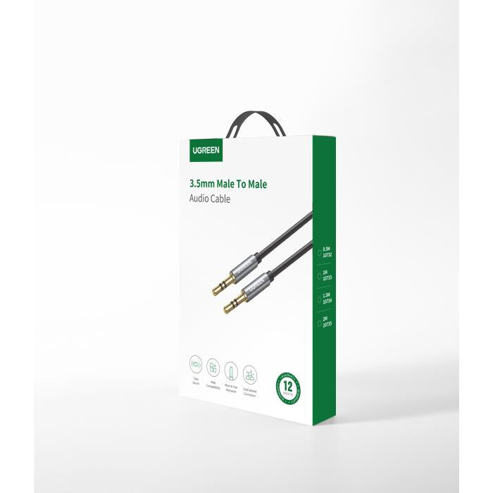 Καλώδιο Ήχου 3.5mm M/M UGREEN AV119 10733 1m Μαύρο