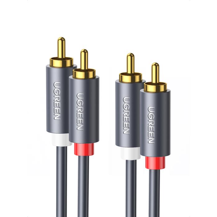 Καλώδιο Ήχου 2xRCA M/M UGREEN AV104 10519 3m Μαύρο
