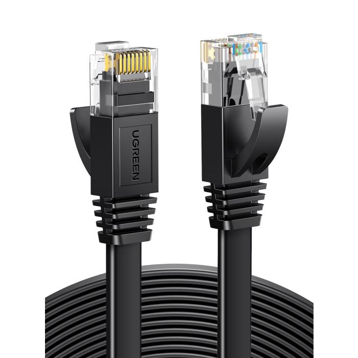 Καλώδιο Δικτύου UTP CAT6 UGREEN NW102 50180 15m Flat Μαύρο