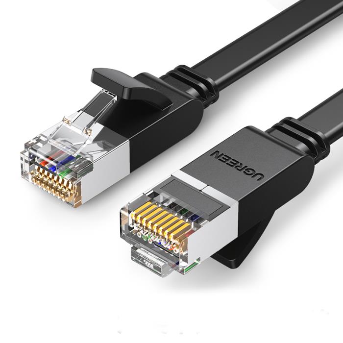 Câble Réseau UTP CAT6 UGREEN NW101 50185 2m Plat Cuivre Pur Noir