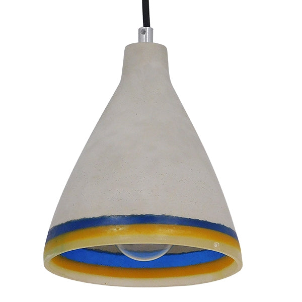 GLOBOSTAR® BEVIN 10001005 Μοντέρνο Κρεμαστό Φωτιστικό Οροφής με Ντουί 1 x E27 AC 220-240V IP20 - Πολύχρωμο - Μ17 x Π17 x Υ20cm