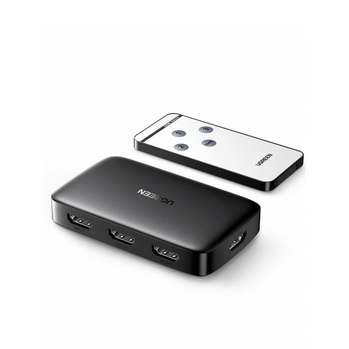 HDMI Switch 3 θέσεων 4K/30Hz UGREEN CM332 80125, με Micro USB τροφοδοσία