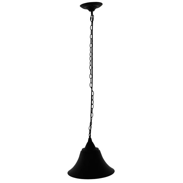 GLOBOSTAR® CLOCHER 01041 Vintage Κρεμαστό Φωτιστικό Οροφής με Ντουί 1 x E27 AC 220-240V IP20 - Μαύρο - Μ29 x Π29 x Υ34cm