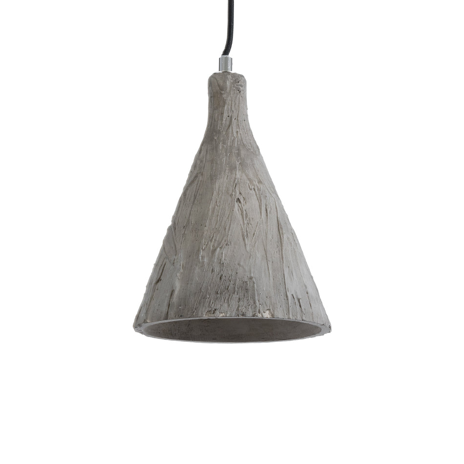 GLOBOSTAR® VOLCANO 01080 Μοντέρνο Κρεμαστό Φωτιστικό Οροφής με Ντουί 1 x E27 AC 220-240V IP20 - Γκρι - Μ17 x Π17 x Υ24cm