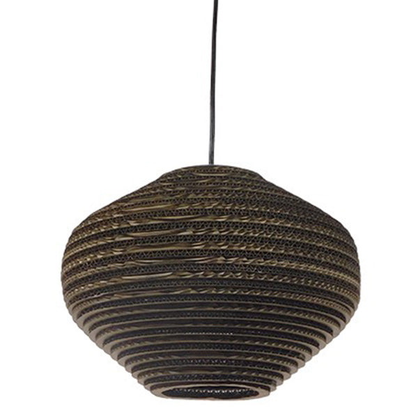 GLOBOSTAR® SANTORINI 01293 Boho Κρεμαστό Φωτιστικό Οροφής με Ντουί 1 x E27 AC 220-240V IP20 - Καφέ - Μ30 x Π30 x Y20cm