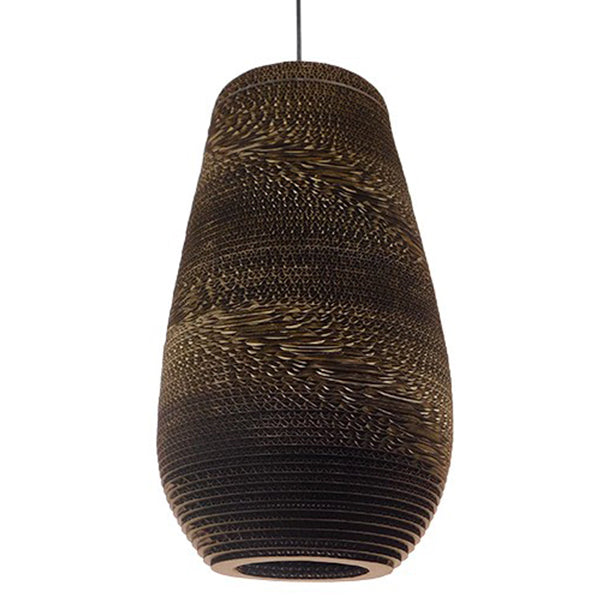 GLOBOSTAR® SANTORINI 01294 Boho Κρεμαστό Φωτιστικό Οροφής με Ντουί 1 x E27 AC 220-240V IP20 - Καφέ - Μ21 x Π21 x Y43cm