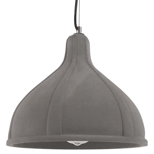 GLOBOSTAR® TRIBECA 01326 Μοντέρνο Κρεμαστό Φωτιστικό Οροφής με Ντουί 1 x E27 AC 220-240V IP20 - Γκρι - Μ30 x Π30 x Υ27cm