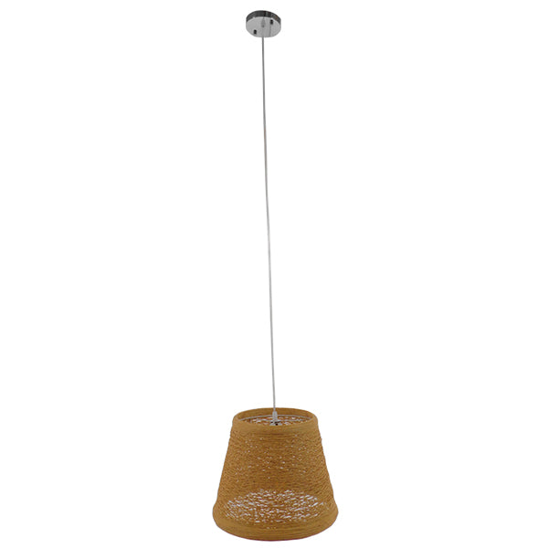 GLOBOSTAR® PLAYROOM 01332 Vintage Κρεμαστό Φωτιστικό Οροφής με Ντουί 1 x E27 AC 220-240V IP20 - Μπεζ - Μ32 x Π32 x Υ27cm