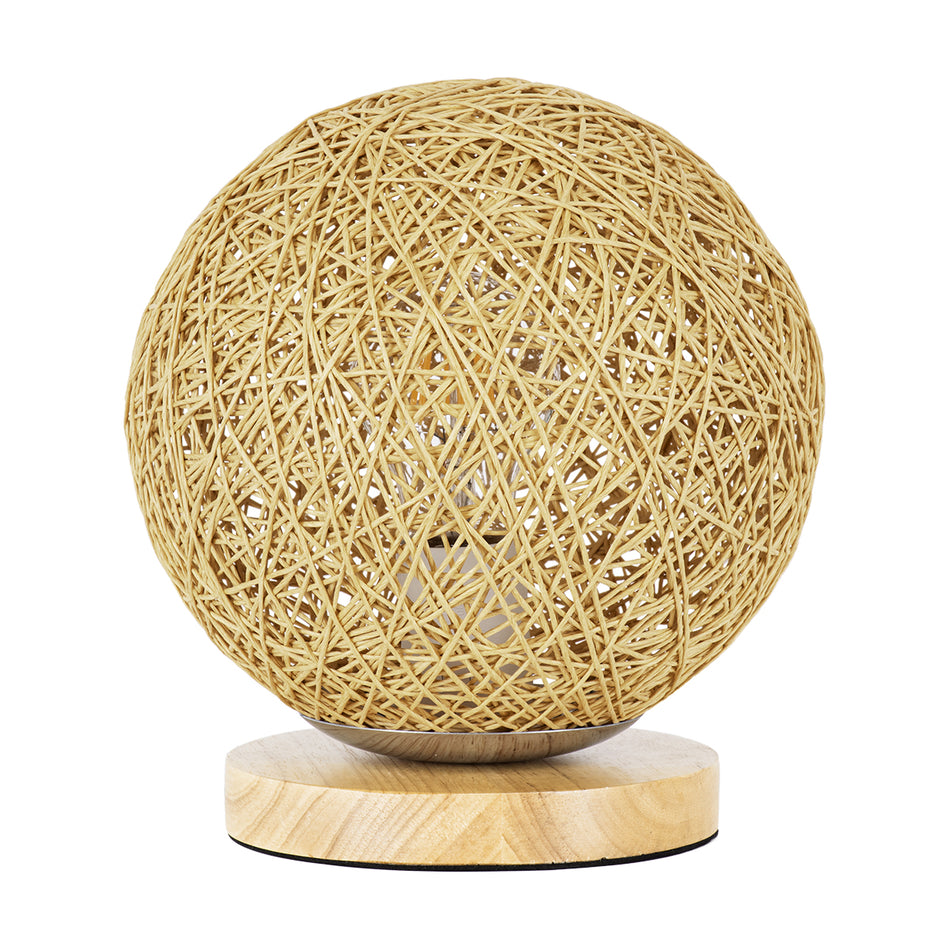 OCEANA Moderne Tischlampe, tragbar, Einzelleuchte, Beige