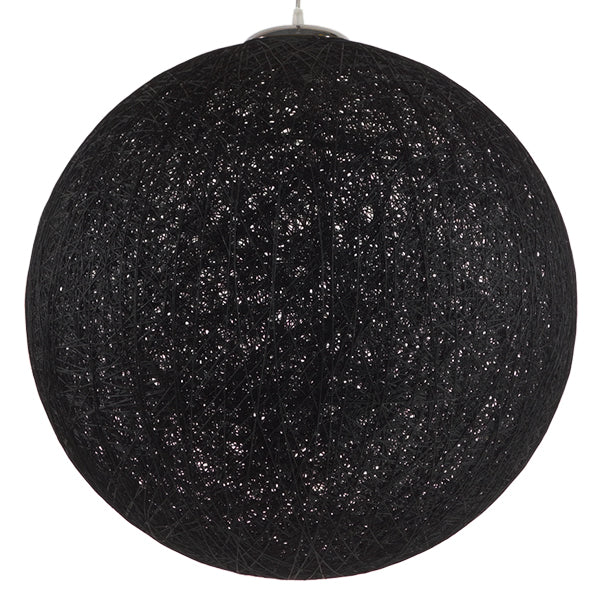 GLOBOSTAR® OCEANA 01364 Boho Κρεμαστό Φωτιστικό Οροφής με Ντουί 1 x E27 AC 220-240V IP20 - Μαύρο - Μ60 x Π60 x Υ60cm