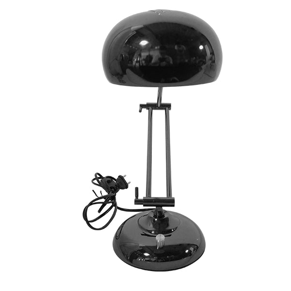 GLOBOSTAR® OFFICE 01392 Μοντέρνο Επιτραπέζιο Φωτιστικό Πορτατίφ με Ντουί 1 x E27 AC 220-240V IP20 - Μαύρο - Μ12 x Π12 x Υ80cm