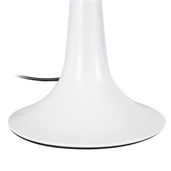 Ambrosia 01395 Modern Table Iluminat Iluminare Portatir 1 X E27 White Metallic cu pălărie F25 X Y46cm