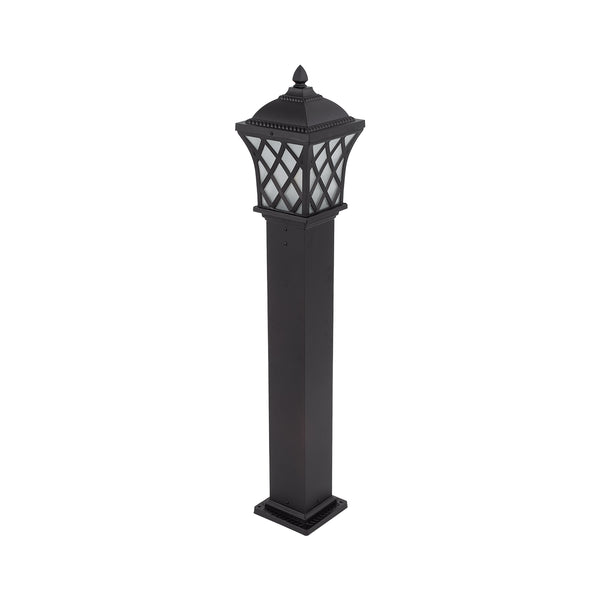 SHELTER 01400 Vintage-Stehlampe, Einzelleuchte, 1 x E27, braunes Metallgeflecht, L19 x B19 x H100 cm