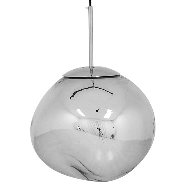 GLOBOSTAR® DIXAR 01464 Μοντέρνο Κρεμαστό Φωτιστικό Οροφής με Ντουί 1 x E27 AC 220-240V IP20 - Γκρι & Ασημί - Μ36 x Π36 x Υ45cm