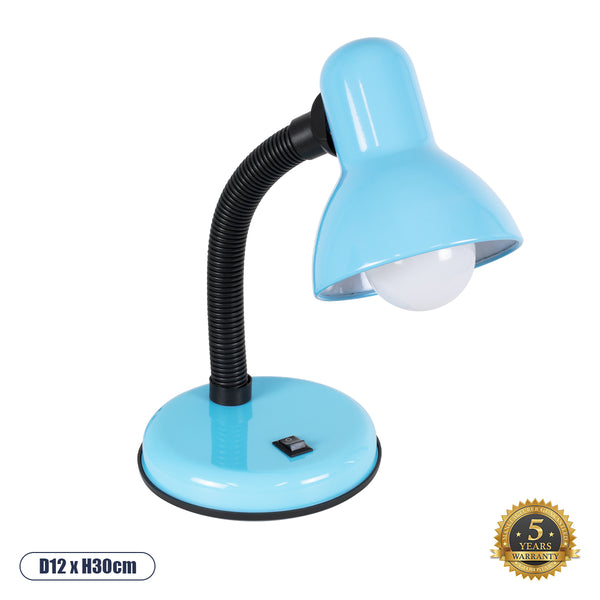 Student Blue 01532 Mondy Table Office Iluminat Single 1 X E27 Sea cu metal alb cu clopot On/Off φ12 x y32cm