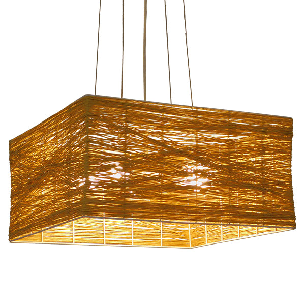 GLOBOSTAR® INCASS 01629 Vintage Κρεμαστό Φωτιστικό Οροφής με Ντουί 5 x E27 AC 220-240V IP20 - Μπεζ - Μ40 x Π40 x Υ22.5cm