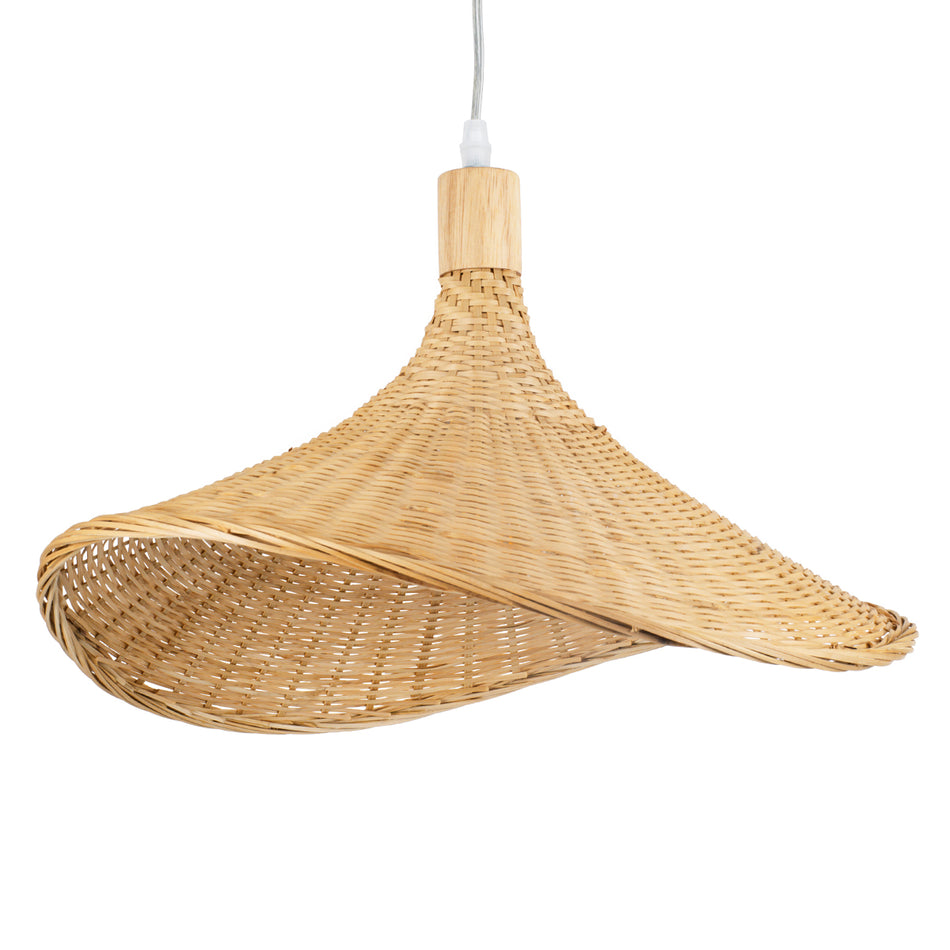 CUBA 01717 Boho Κρεμαστό Φωτιστικό Οροφής με Ντουί 1 x E27  IP20 - Μπεζ - Μ43 x Π40 x Υ28cm