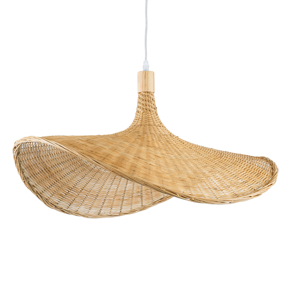 CUBA 01721 Boho Κρεμαστό Φωτιστικό Οροφής με Ντουί 1 x E27  IP20 - Μπεζ - Μ64 x Π48 x Υ41cm