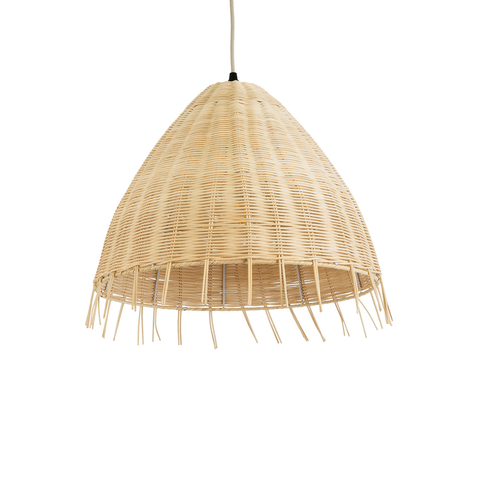 GLOBOSTAR® AQUATIC 01742 Boho Κρεμαστό Φωτιστικό Οροφής με Ντουί 1 x E27 AC 220-240V IP20 - Μπεζ - Μ40 x Π40 x Υ36cm