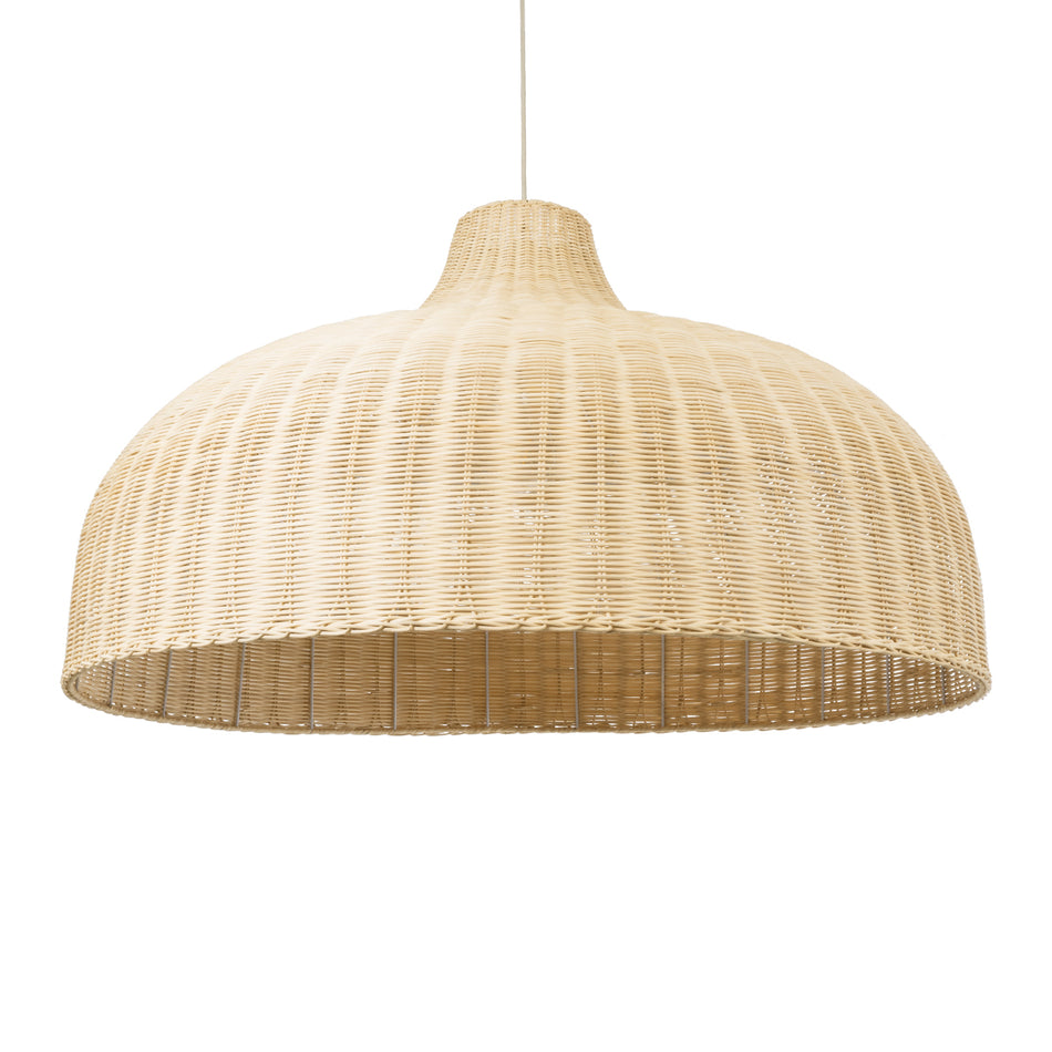 GLOBOSTAR® AFURU 01829 Boho Κρεμαστό Φωτιστικό Οροφής με Ντουί 1 x E27 AC 220-240V IP20 - Μπεζ - Μ100 x Π100 x Υ60cm