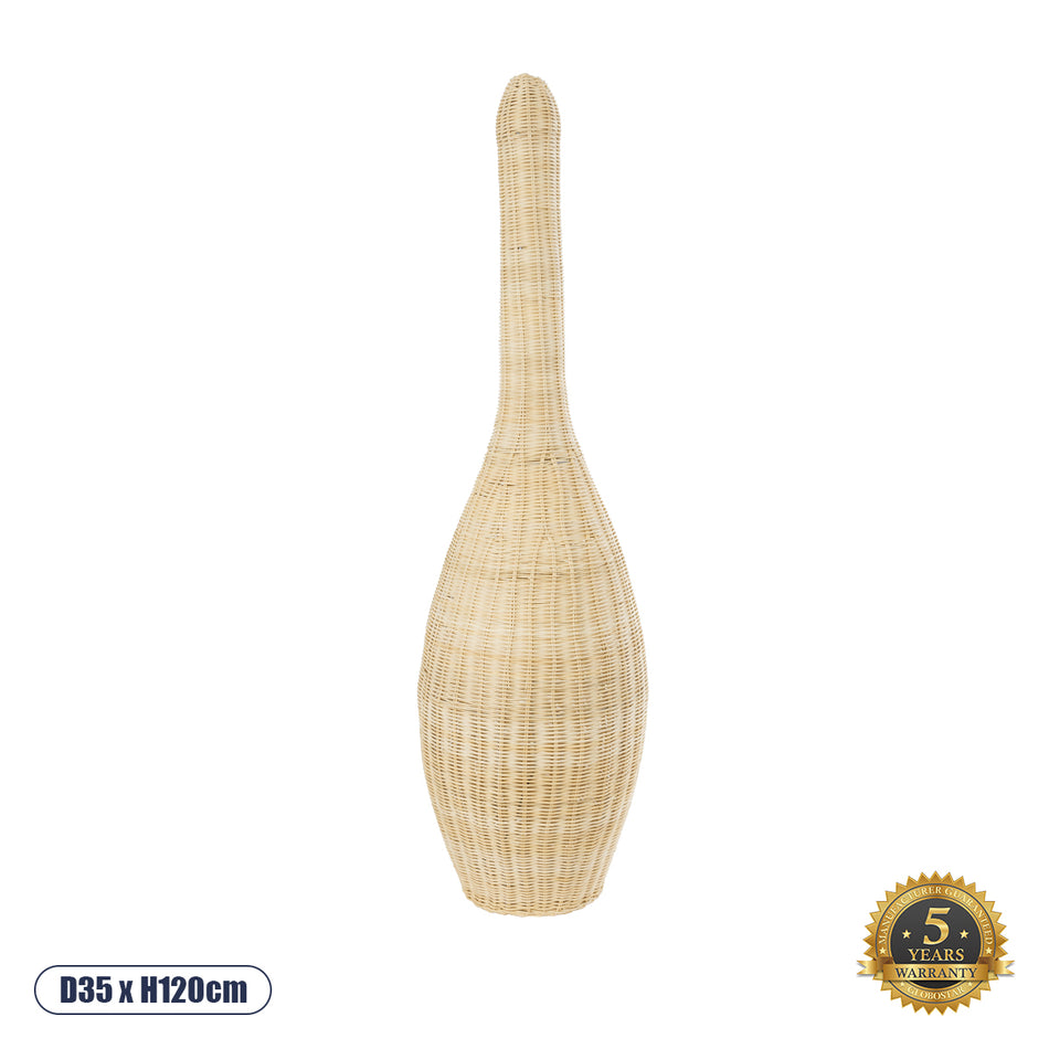 GLOBOSTAR® PARADIS 01844 Boho Επιδαπέδιο Φωτιστικό με Ντουί 1 x E27 AC 220-240V IP20 - Μπεζ - Μ35 x Π35 x Υ120cm