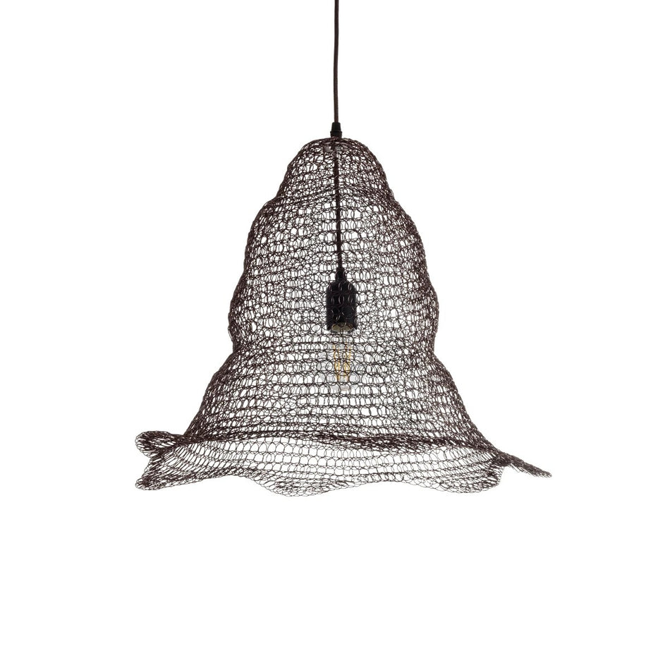 GLOBOSTAR® KENTUCKY 01890 Vintage Κρεμαστό Φωτιστικό Οροφής με Ντουί 1 x E27 AC 220-240V IP20 - Καφέ - Μ50 x Π50 x Υ48cm