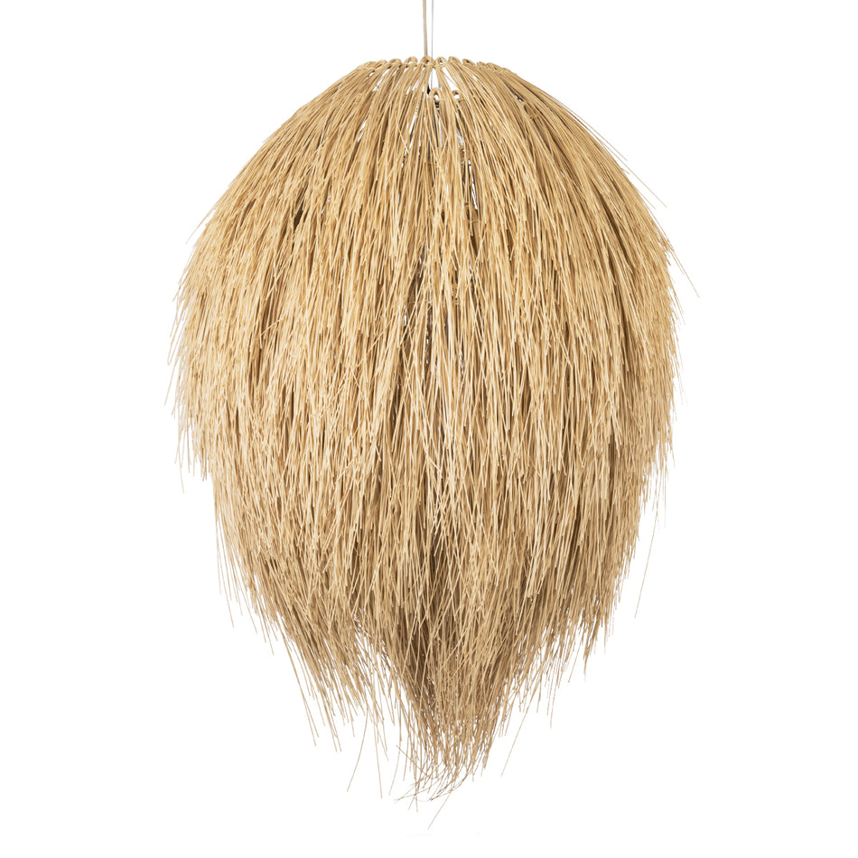 GLOBOSTAR® ARCHIPELAGO 01913 Boho Κρεμαστό Φωτιστικό Οροφής με Ντουί 1 x E27 AC 220-240V IP20 - Μπεζ - Μ80 x Π80 x Υ100cm