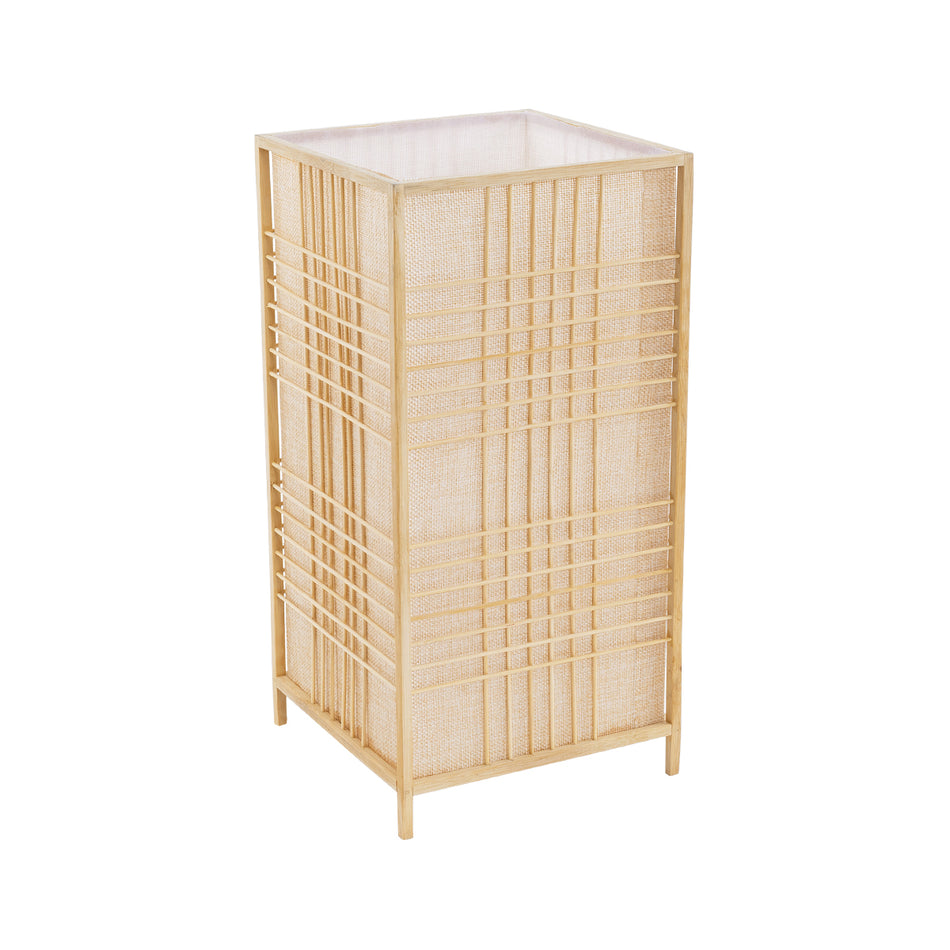 GLOBOSTAR® JUNIE 01997 Boho Επιδαπέδιο Φωτιστικό Πορτατίφ με Ντουί 1 x E27 AC 220-240V IP20 - Μπεζ - Μ20 x Π20 x Υ40cm