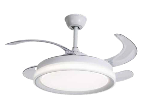 CAESIO Ανεμιστήρας οροφής με φως LED 60W επιλογή χρώματος φωτός και αναδιπλούμενα πτερύγια