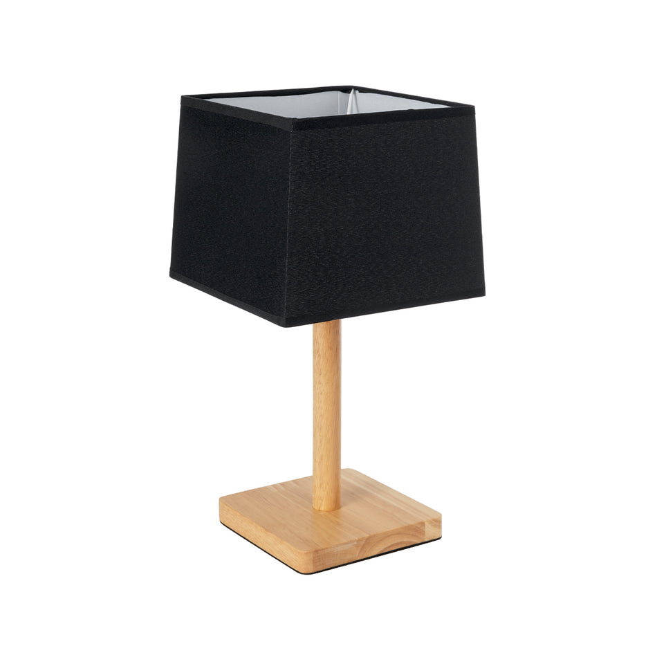 GLOBOSTAR® KOLIPE 02039 Μοντέρνο Επιτραπέζιο Φωτιστικό Πορτατίφ με Ντουί 1 x E27 AC 220-240V IP20 - Μπεζ & Μαύρο - Μ20 x Π20 x Υ38cm