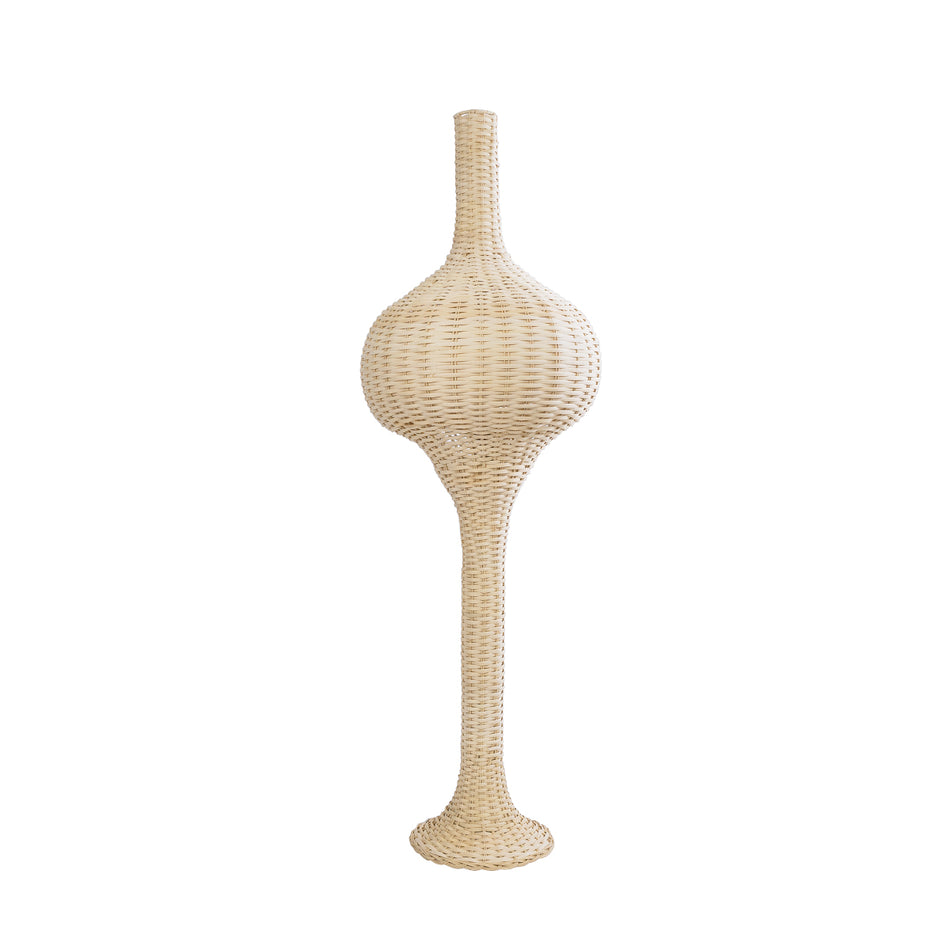 GLOBOSTAR® ALADDIN 02050 Boho Επιδαπέδιο Φωτιστικό με Ντουί 1 x E27 AC 220-240V IP20 - Μπεζ - Μ40 x Π40 x Υ120cm