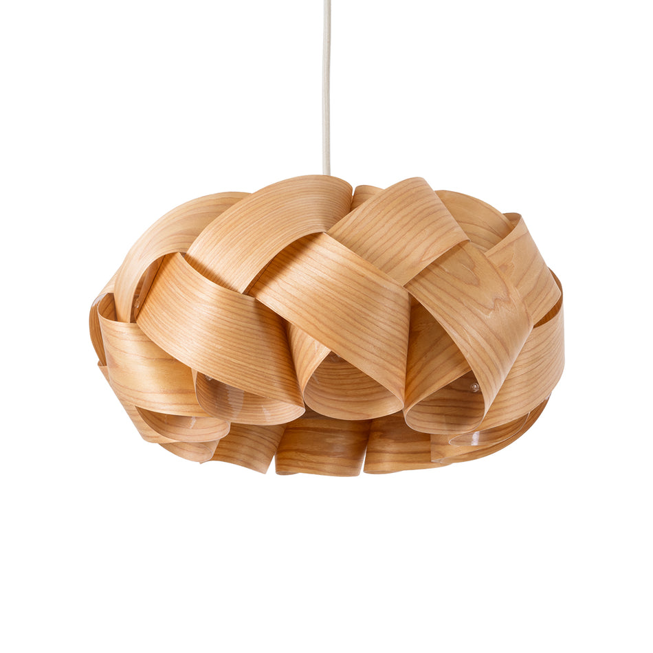 GLOBOSTAR® SARDIGNA 02217 Boho Κρεμαστό Φωτιστικό Οροφής με Ντουί 1 x E27 AC 220-240V IP20 - Καφέ - Μ40 x Π40 x Υ20cm