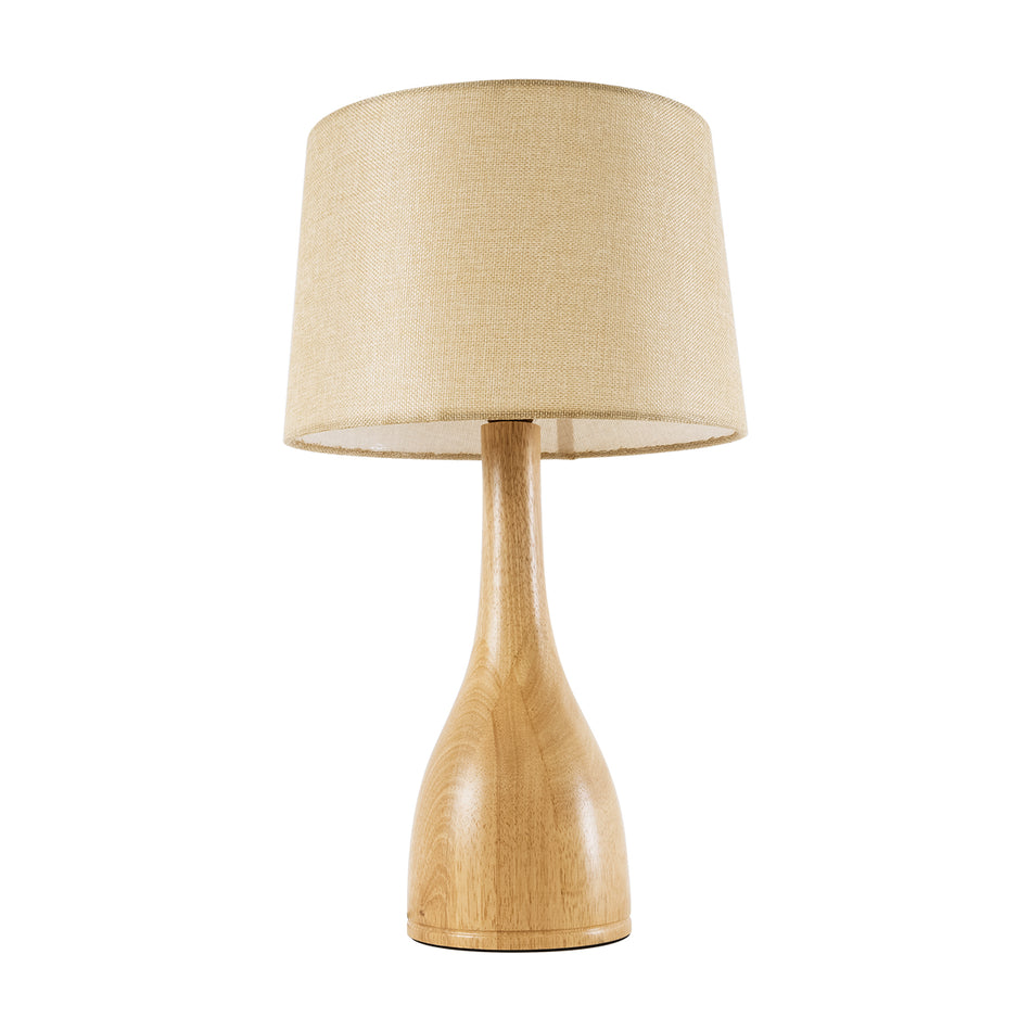 GLOBOSTAR® BERKBAY 02319 Boho Επιτραπέζιο Φωτιστικό Πορτατίφ με Ντουί 1 x E27 AC 220-240V IP20 - Μπεζ - Μ32 x Π32 x Υ55cm