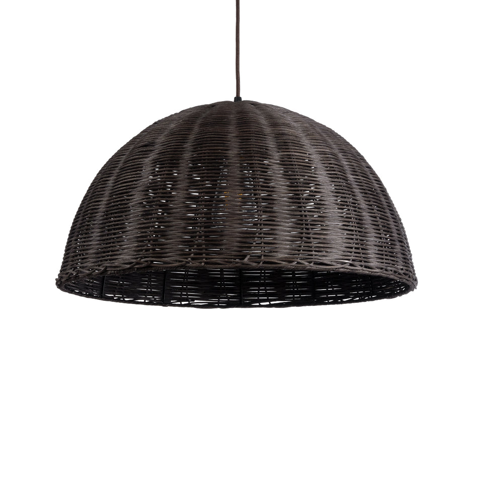 GLOBOSTAR® MONTANA 02381 Boho Κρεμαστό Φωτιστικό Οροφής με Ντουί 1 x E27 AC 220-240V IP20 - Καφέ - Μ50 x Π50 x Υ25cm