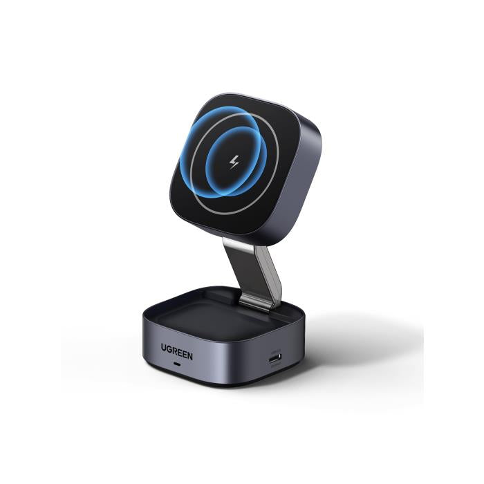 UGREEN W526 35278 15W Qi Heimladegerät mit kabelloser magnetischer Ladefunktion, Grau