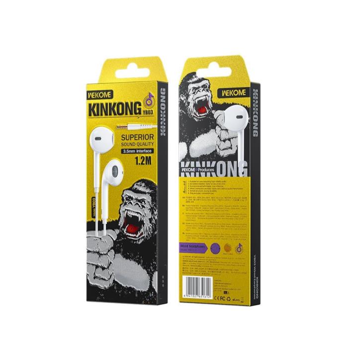 Kopfhörer 3,5 mm WK YB03 Weiß